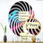 Rainbow Colors Symphony IV - Miroir décoratif Vortex | Ovale-96241561