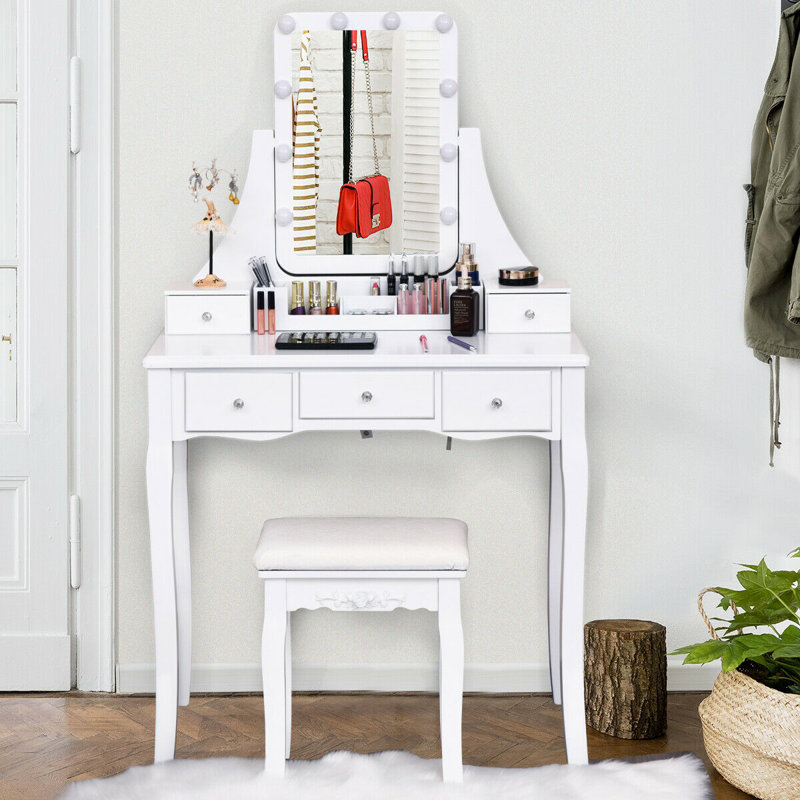 Crandell Vanity, White