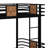 Twin XL Over Twin XL Metal Bunk Bed With Drawers-42300281