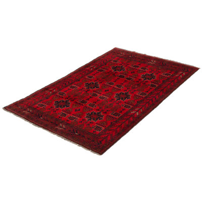 Maaja One-of-a-Kind 4'2" X 6'3" New Age Wool Area Rug in Red