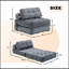 Fauteuil-lit pliant convertible avec coussin et matelas pliable pour le salon et la chambre à coucher-438487598