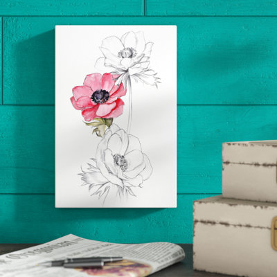 «Anemone by Number II», peinture sur toile