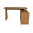 Club 55,12" L-Shaped Writing Desk with Storage Cabinet -94336074