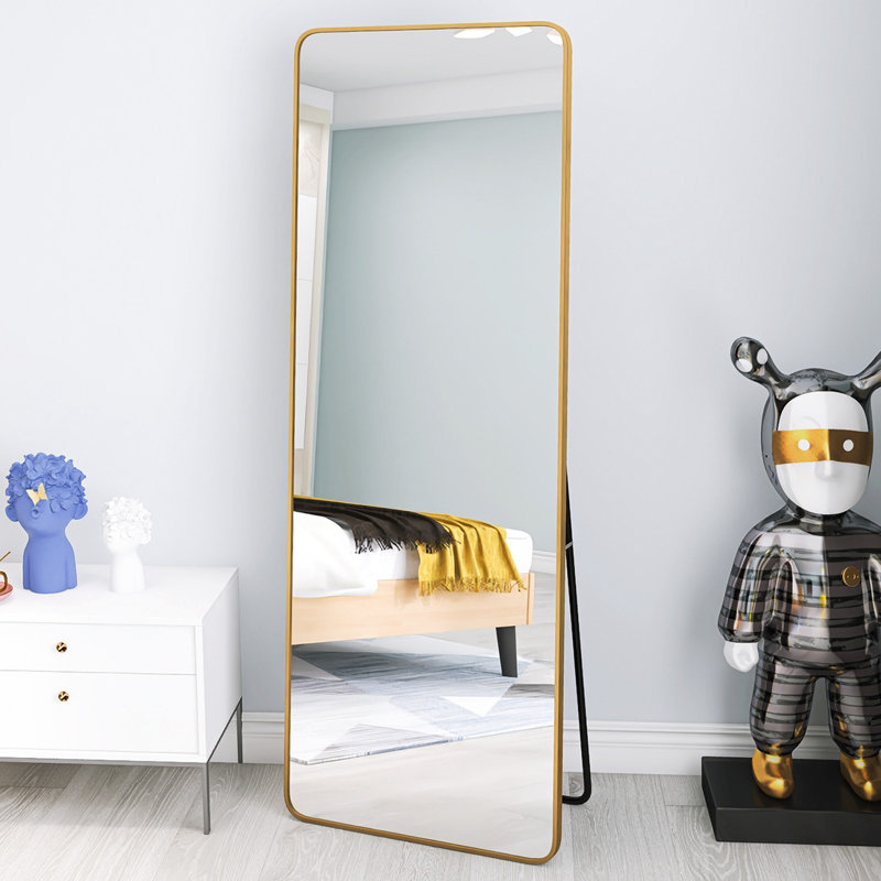 Miroir taille réelle, Or, 65 po x 22 po