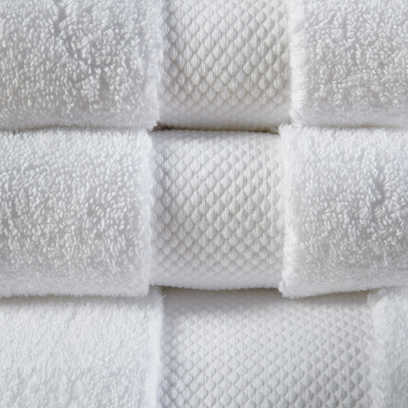 1000Gsm 100% Cotton 6 Piece Towel Set, White