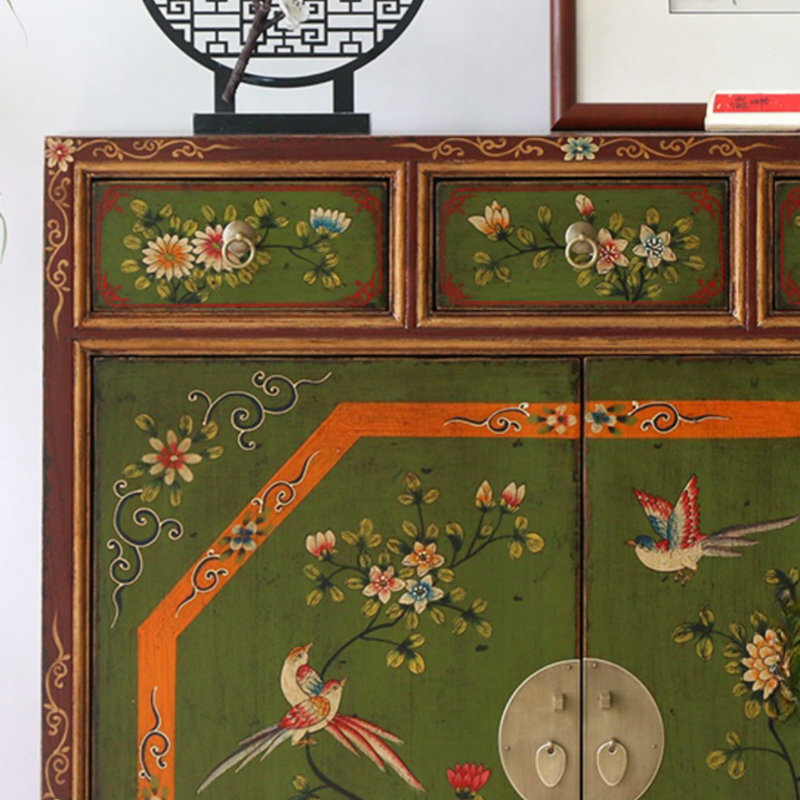 Armoire d'appoint moderne peinte à la main