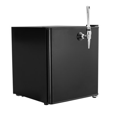 Kegco 1.34 Cubic Feet Black Single Tap Mini Keg Countertop Kegerator with Adjustable Temperature