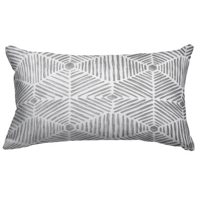 Charlie Geometric Cotton Throw Pillow
