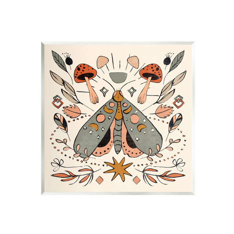 Cottagecore Botanicals Pattern Unframed Art Print, 12 x 12