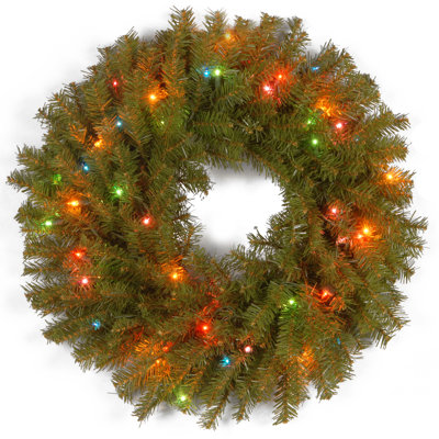 Couronne de sapin éclairée 3,5 po Norwood