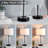 Quinita 23"  Glass Table Lamp Set with Touch Control,  LED Bulbs, USB Ports-90487947