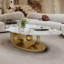 Table basse moderne en faux marbre