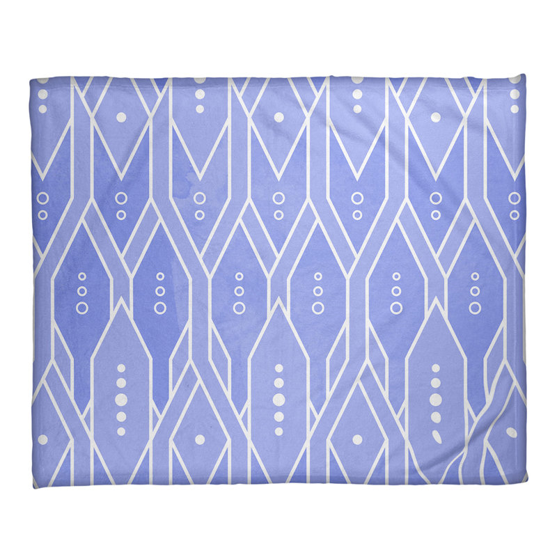 Katelyn Elizabeth Sewn Throw Blanket, Blue