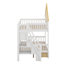 Lit superposé House avec escalier et tiroirs House-123262638
