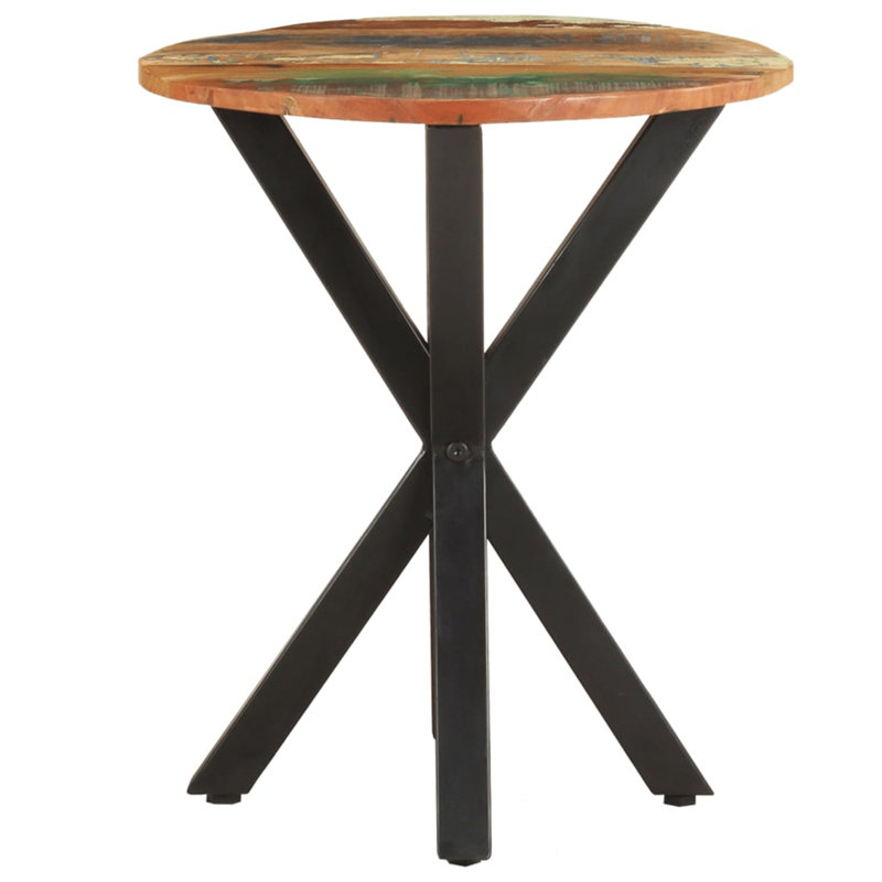 Adosinda Solid Wood End Table with Storage, 22" H x 26.8" W x 26.8" L, Mango Wood