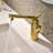 Single Hole Swivel Spout Bathroom Faucet with Supply Line-116564418