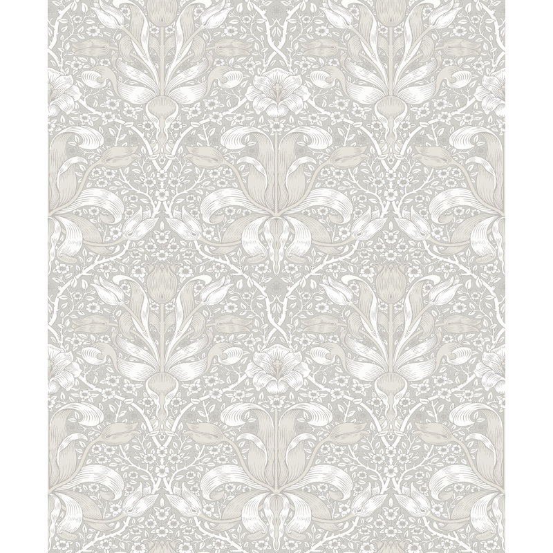 Papier peint damas Spring, Vert