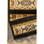 Tapis d'intérieur noir 2,7 pi. Tribes Gcyls4004 X 7,3 pi., Polypropylène, teint, pour les maisons occupées 2 7 po 3 zones Gcyls4004, toutes les zones de la maison-1302775877