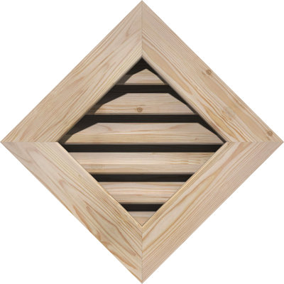 Évent à pignon en bois Diamond