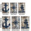 «Rustic Nautical Anchor», reproduction sur toile 3 pièces - Coastal Living Space-1393764587