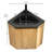 Wall-Mounted Triangular Bathroom Vanity with Integrated Sink, Space-Saving Corner Solution