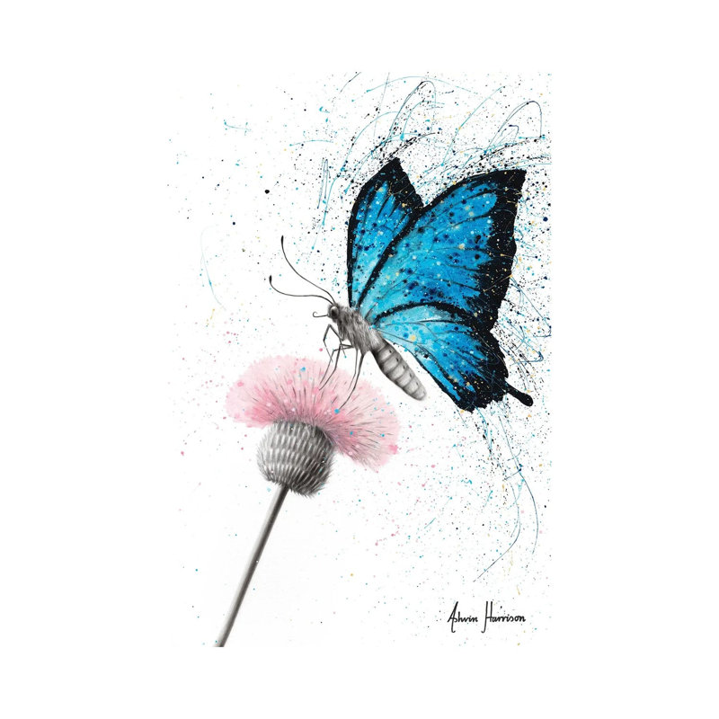 Sugar Butterfly by Ashvin Harrison - Wrapped Canvas Print, 30.48cm H x 20.32cm W