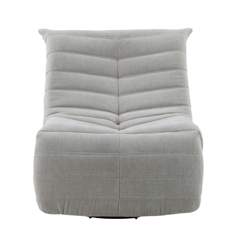 Bovee Glider Recliner with Swivel, Oyster Gray Chenille