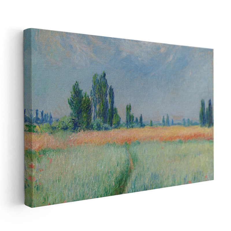 Wheatfield, 1881 - Canvas Print Wall Art, 24" H x 36" W