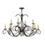 Lustre classique à 12 lumières de style bougie Karlson