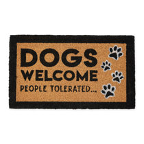Golden Retrievers Welcome People Tolerated Doormat, Welcome Mat