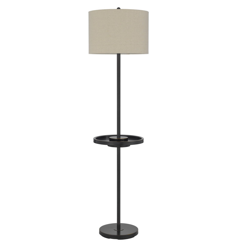 Lampe sur pied à plateau 62 "62", Bronze, Beige