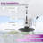 20" Outdoor Ceiling Fan With Light, Waterproof, Reversible Dc Motor, 6-speed, Remote & App Control, Hook Mount, Black