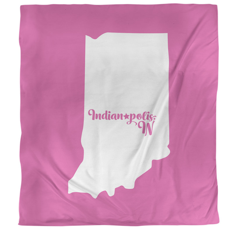 Housse de couette simple polis Indiana, Housse de couette pour grand lit, Rose, Polyester brossé