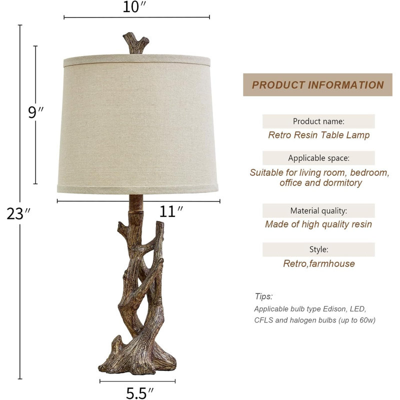 Lampe de chevet en résine Loon Peak®