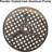 Patio Bistro Table, 24" Round Outdoor Coffee Table With 2" Umbrella Hole-1160217842