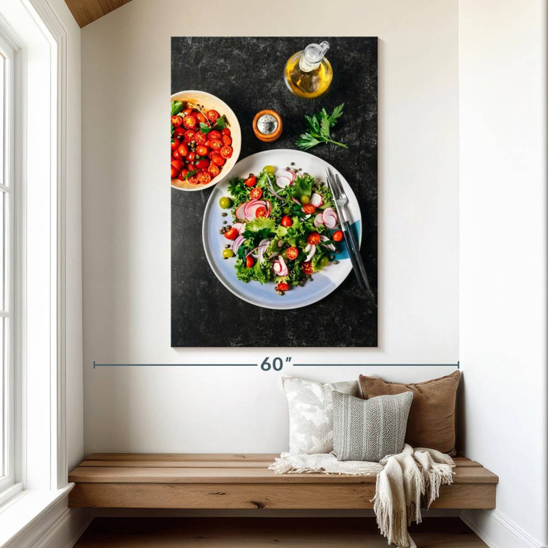 Yarlin Vegan Salad, 51" H x 34" W