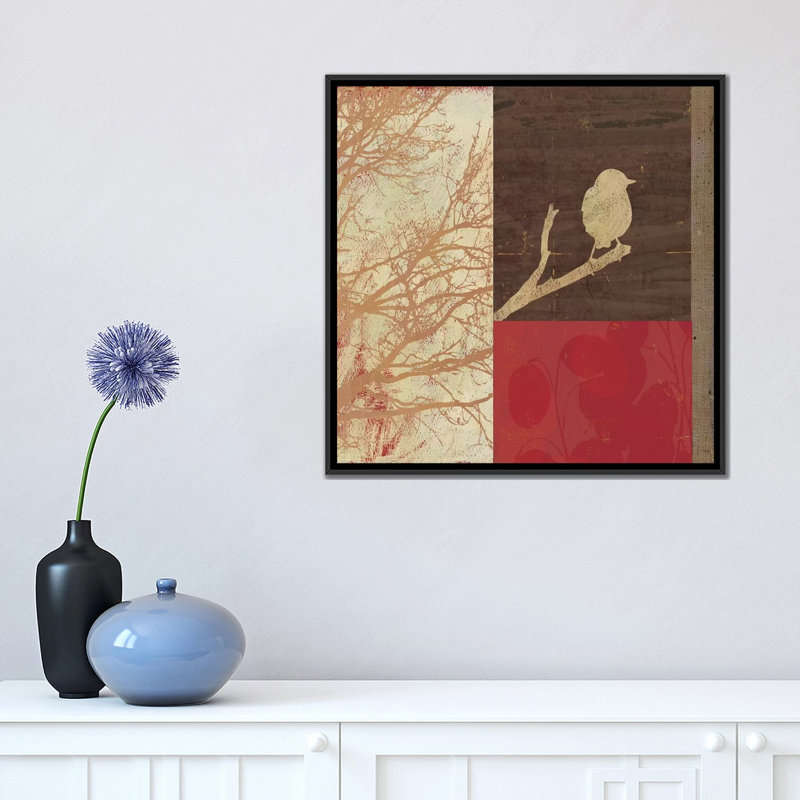 « perché ii », reproduction sur toile, H 18 po x l 18 po x P 1,5 po, Toile avec cadre noir, Pas de tapis