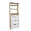 Range-chaussures avec 3 portes et 2 tiroirs avec support, grand espace de rangement-132717149