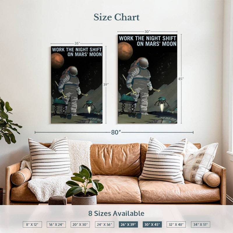 Oberle Mars Explorers Wanted Poster VI, 39" H x 26" W