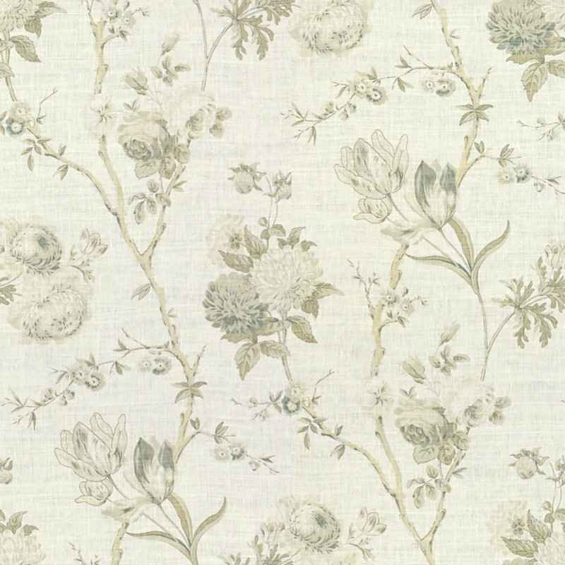 Allegra Linen Fabric, Gray
