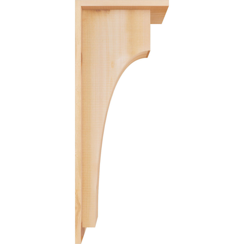 Corbeau Huntington avec plaque arrière, H 26 po x l 5,5 po x P 10 po, Cèdre rouge, Lisse