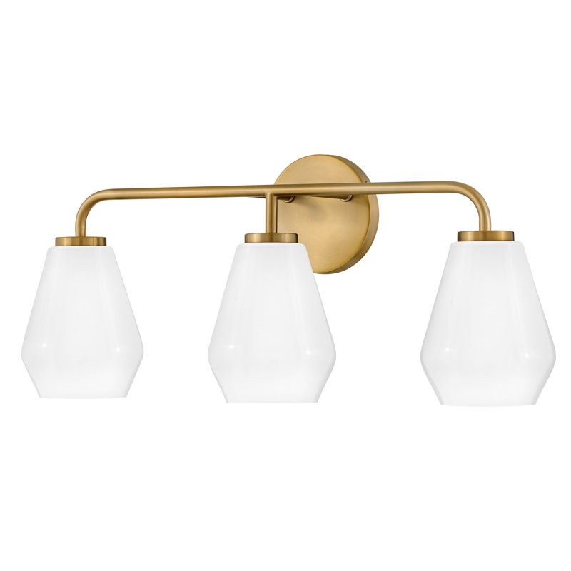 Éclairage pour meuble-lavabo Joss & Main Caravella, Laiton laqué