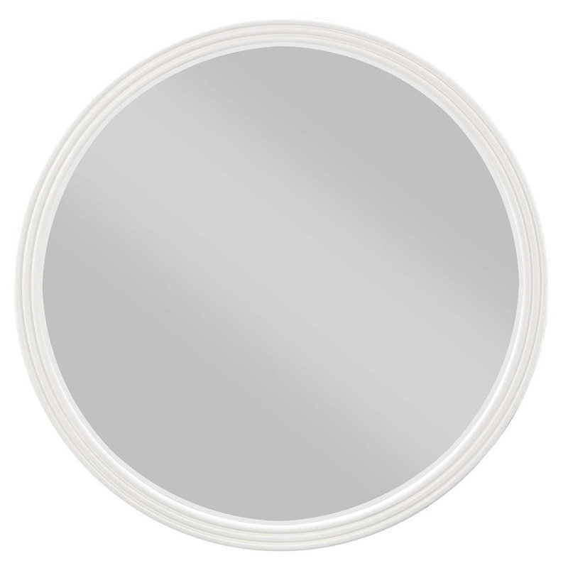 Miroir Carena 33 po x 33 po, finition blanche