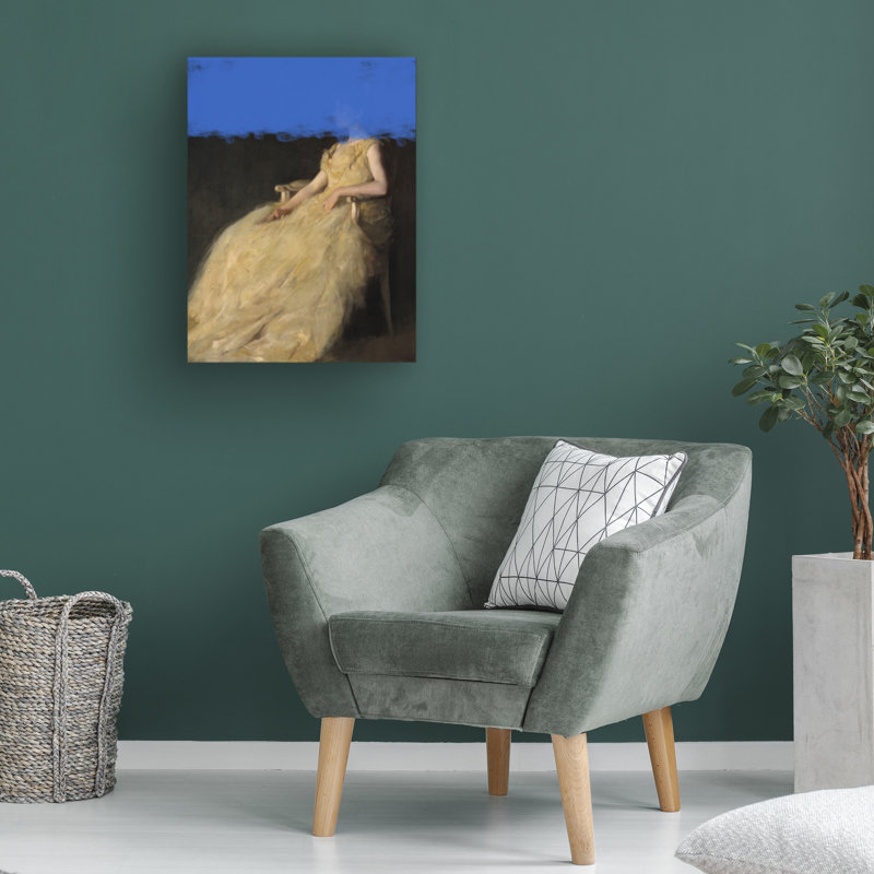 "The Mélanie", "Mélanie" d'humeur - "Mix Art", art sur toile, H 19 po x l 14 po
