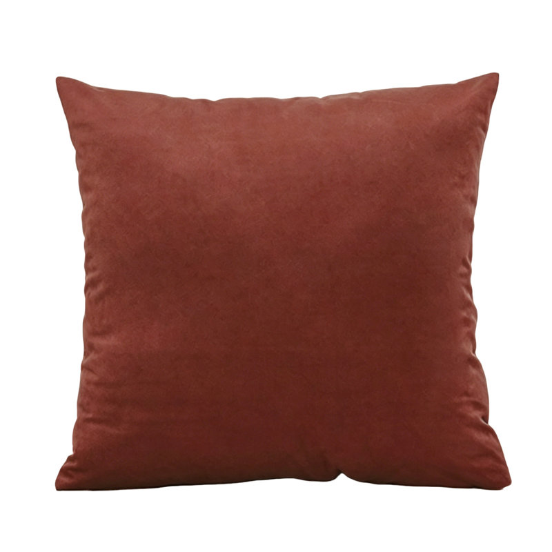 Housse de coussin en velours uni, Brown