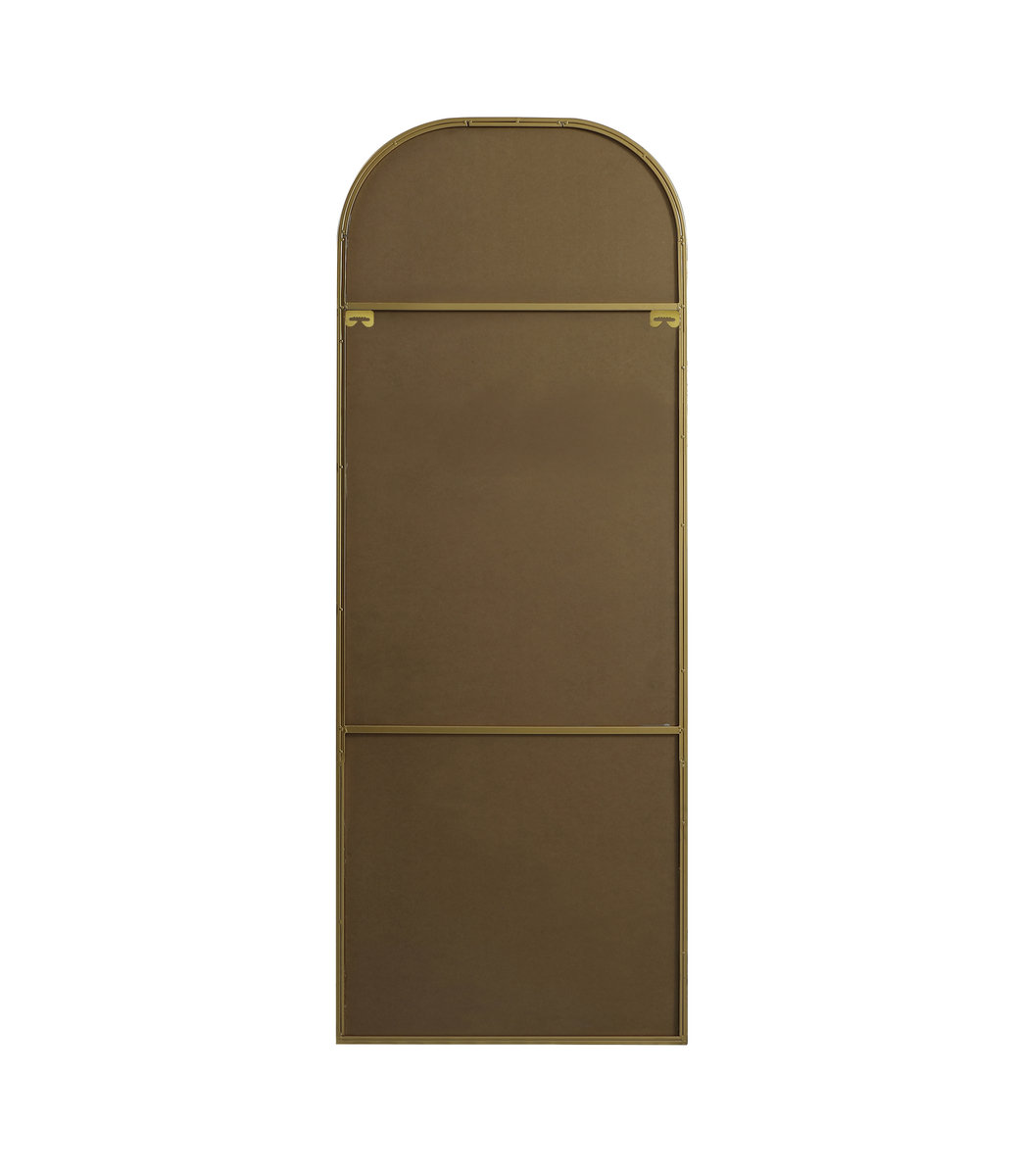 Sabine Metal Wide Arch Wall Mirror, 74" x 28", Brass