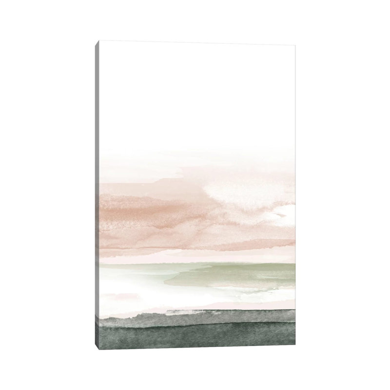 Pink Blush Landscape No. 1 by Brandon Wong - Wrapped Canvas Gallery-Wrapped Canvas Giclée, 30.48cm H x 20.32cm W