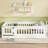 Floor Bed with Heightened Safety Guardrails and Door-2066330652