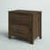 Julius 2 Drawer Nightstand in Brown