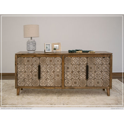 Console en bois massif 68,5 po Keian